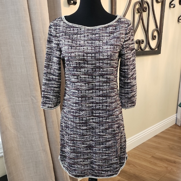 Max Studio Tweed Style Long Sleeve Dress, Size Small - Picture 1 of 6